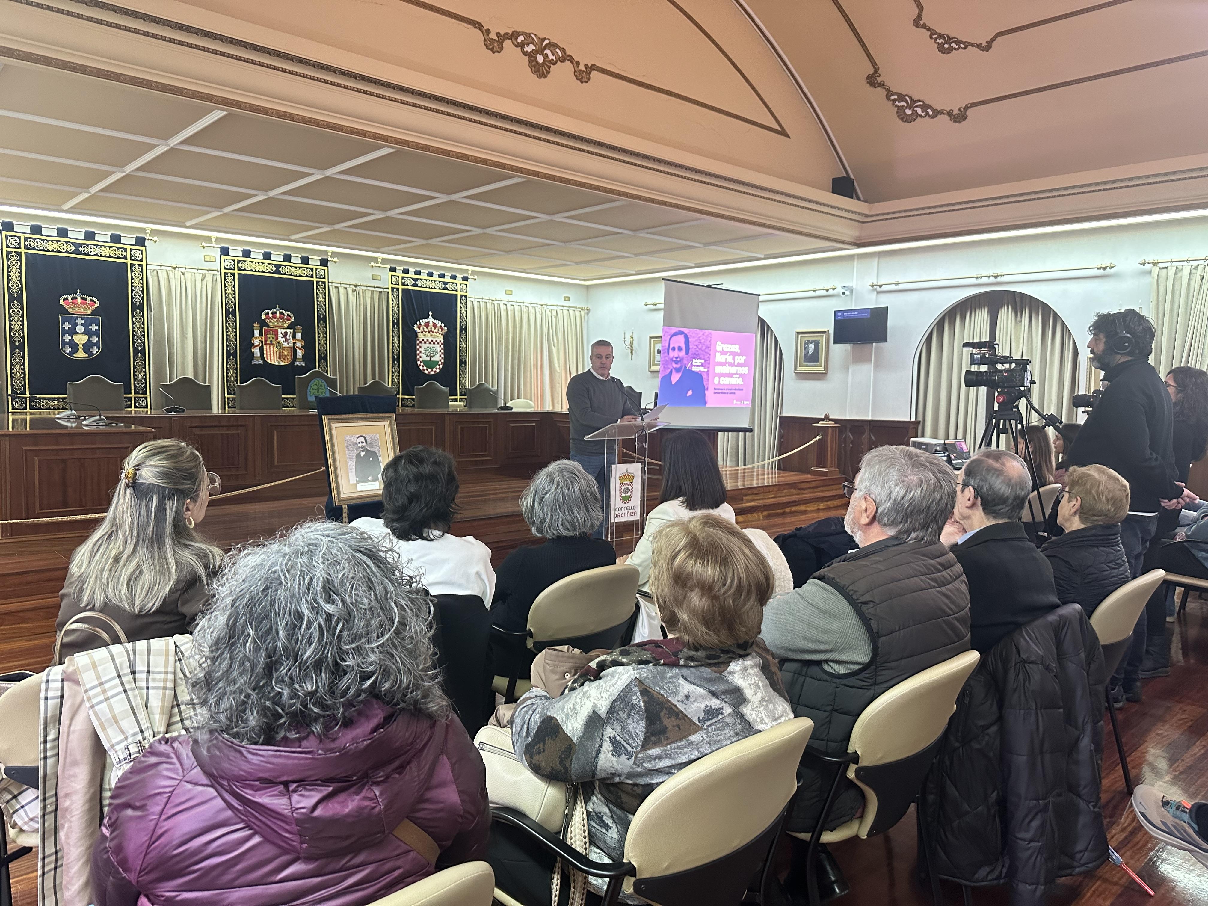 A Cañiza homenaxea a Maruja Gómez, a primeira alcaldesa democrática de Galicia elixida no municipio en 1936