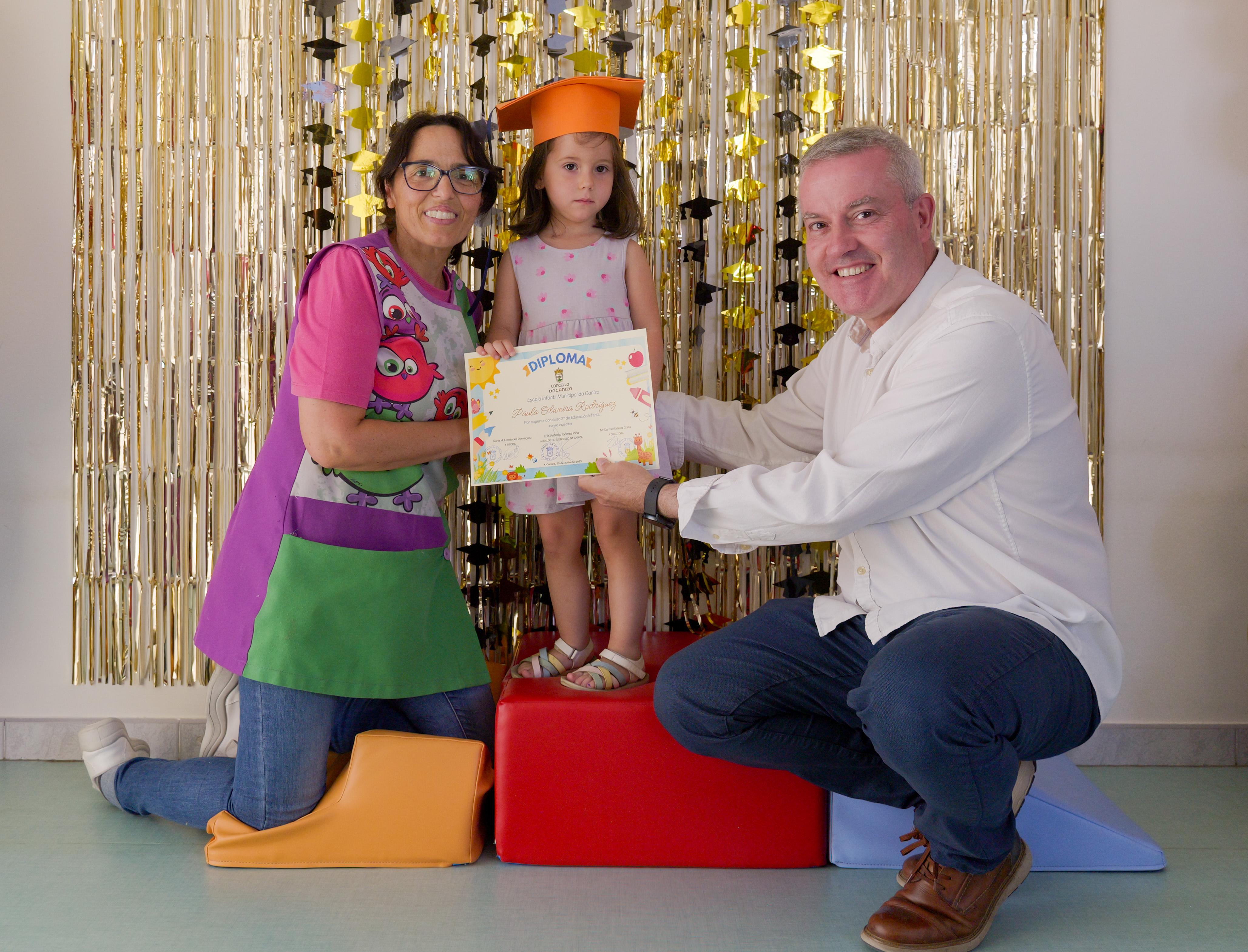 O Alcalde Luis Piña asistiu á Graduación dos alumnos de 3º curso da Escola Infantil Municipal da Caniza