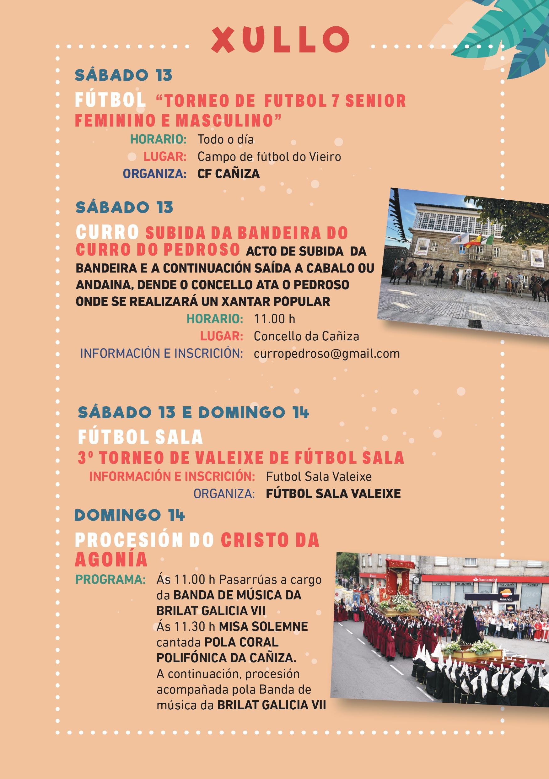 Programación do Verán Cultural e Deportivo Concello da Cañiza 2024