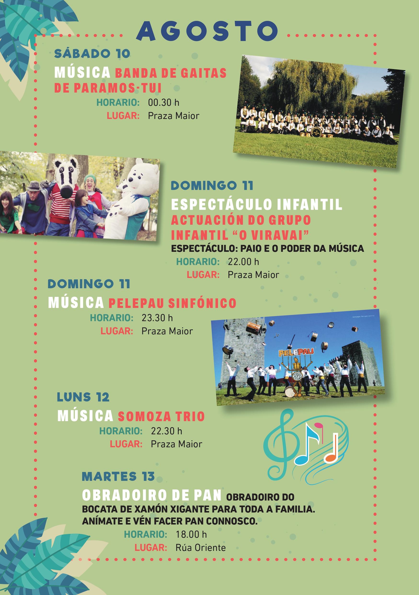 Programación do Verán Cultural e Deportivo Concello da Cañiza 2024
