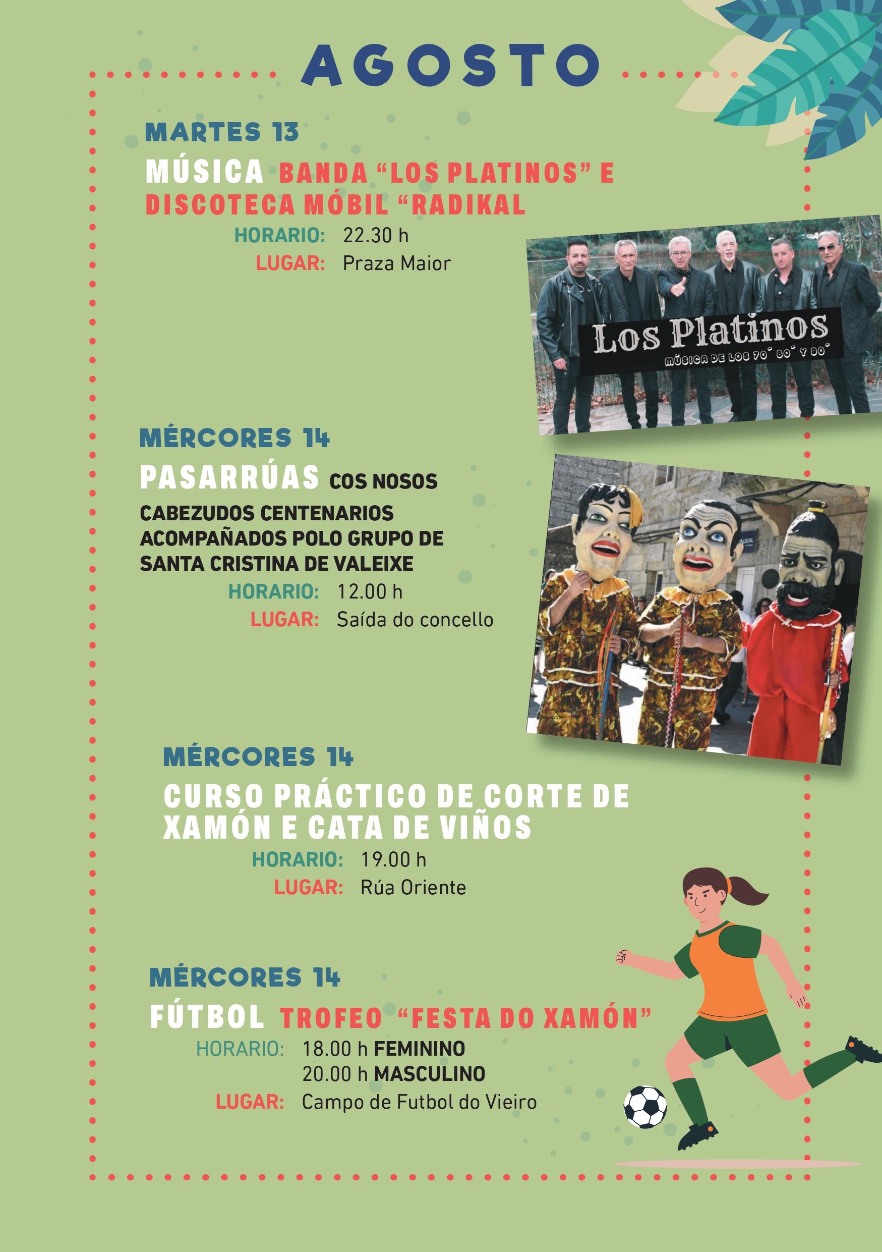 Programación do Verán Cultural e Deportivo Concello da Cañiza 2024