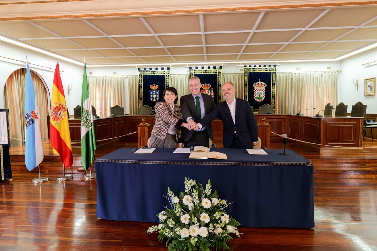 O Concello da Cañiza acolleu hoxe a sinatura do protocolo que impulsará o novo parque empresarial do Vieiro