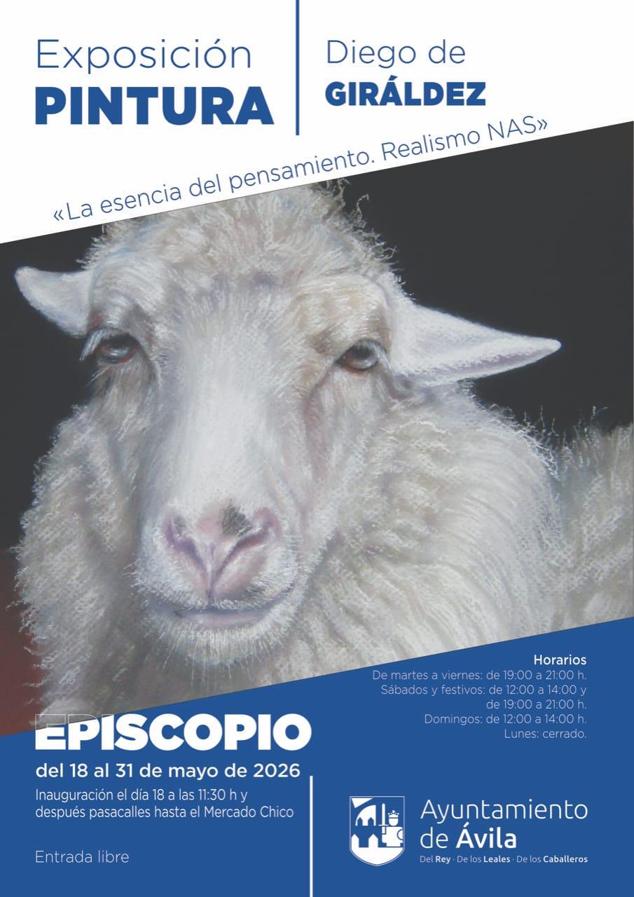 O Alcalde Luis Piña acompaña un ano máis ao artista Diego de Giráldez na inauguración da súa nova exposición en Ávila  O pasado luns inaugurouse no Episcopio de Ávila a exposición “La esencia del pensamiento. Realismo NAS” do artista canicense Diego de Giráldez, unha mostra organizada polo Concello de Ávila que poderá visitarse do 18 ao 31 de maio de 2026. O acto inaugural estivo presidido polo concelleiro de Cultura do Concello de Ávila, Ángel Sánchez, e contou coa presenza do Alcalde da Caniza, Luis Piña,