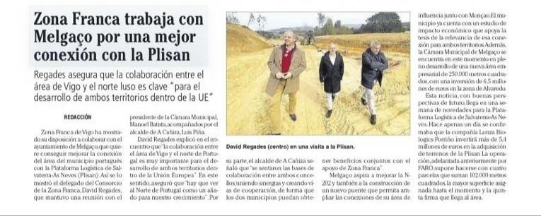 Reunión de traballo en Melgaço co Delegado de Zona Franca de Vigo e o Presidente da Cámara foto 3