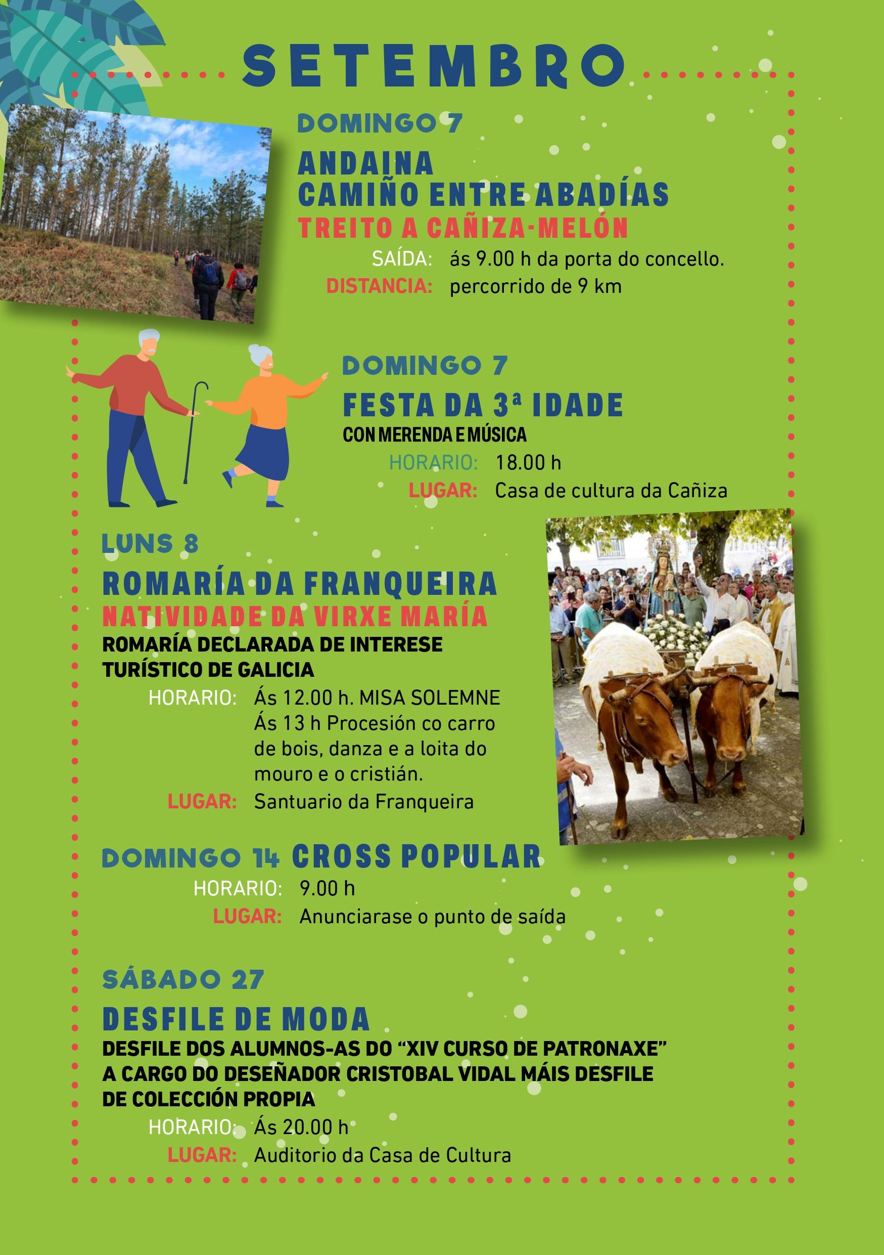 Programación do Verán de Lecer 2025 Concello da Cañiza