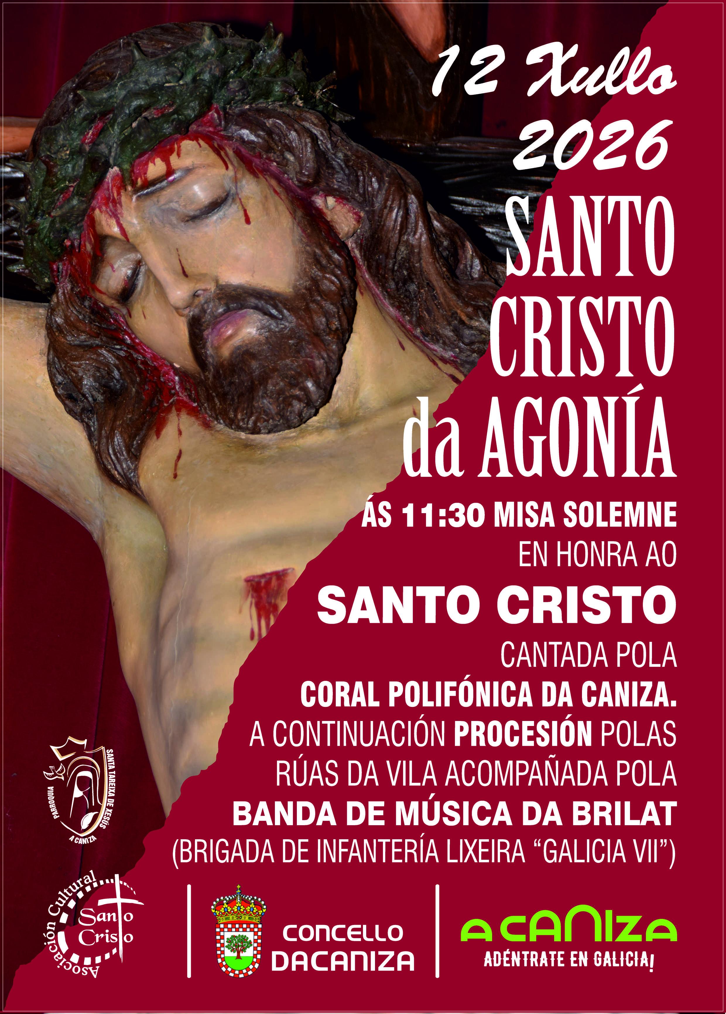 Festa do Santísimo Cristo da Agonía. A Caniza  2026