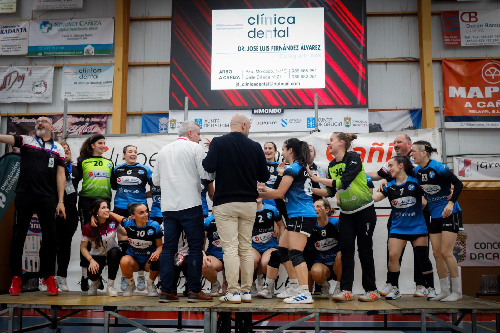 A Caniza viviu unha intensa fin de semana deportiva coa celebración da Fase de Ascenso á División de Honra Ouro Feminina de Balonmán