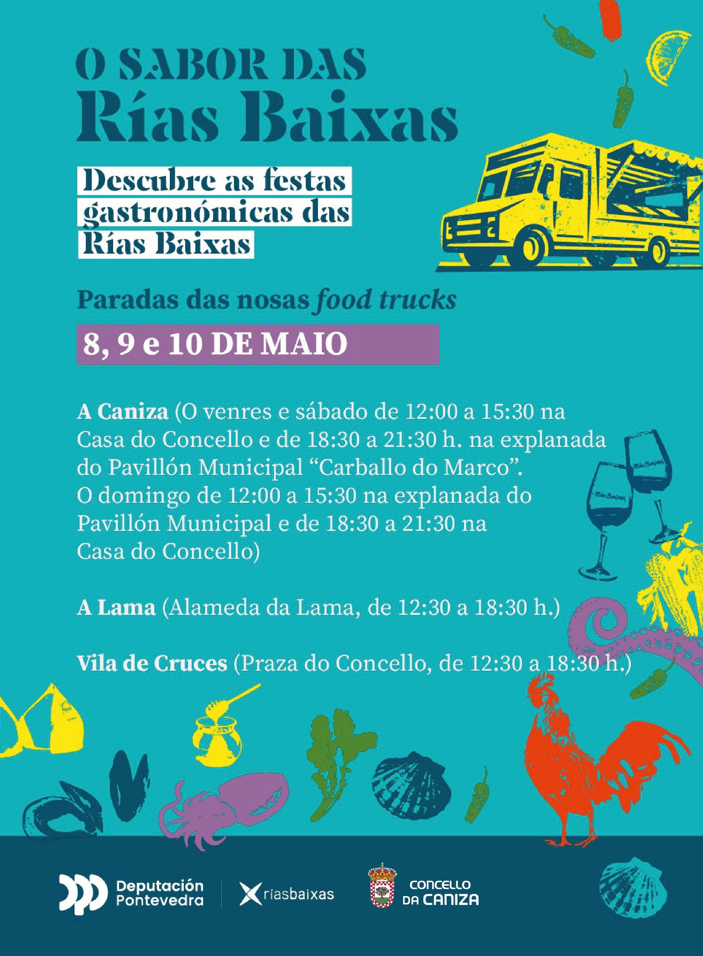 A Caniza acolle esta fin de semana a food trucks de “O Sabor das Rías Baixas”