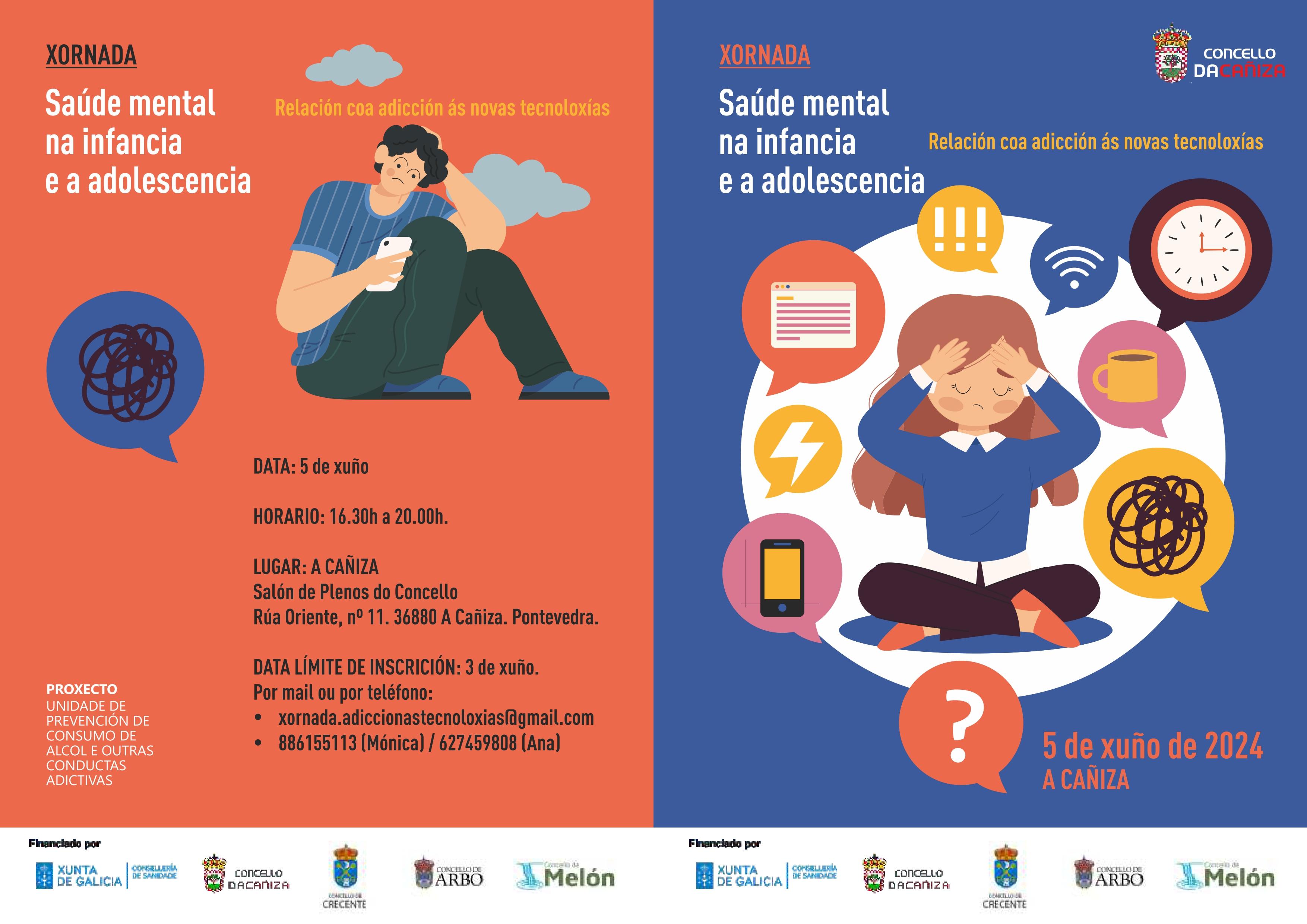 Formación sobre SAÚDE MENTAL NA INFANCIA E A ADOLESCENCIA” . Relacionada coa adicción ás novas tecnoloxías.