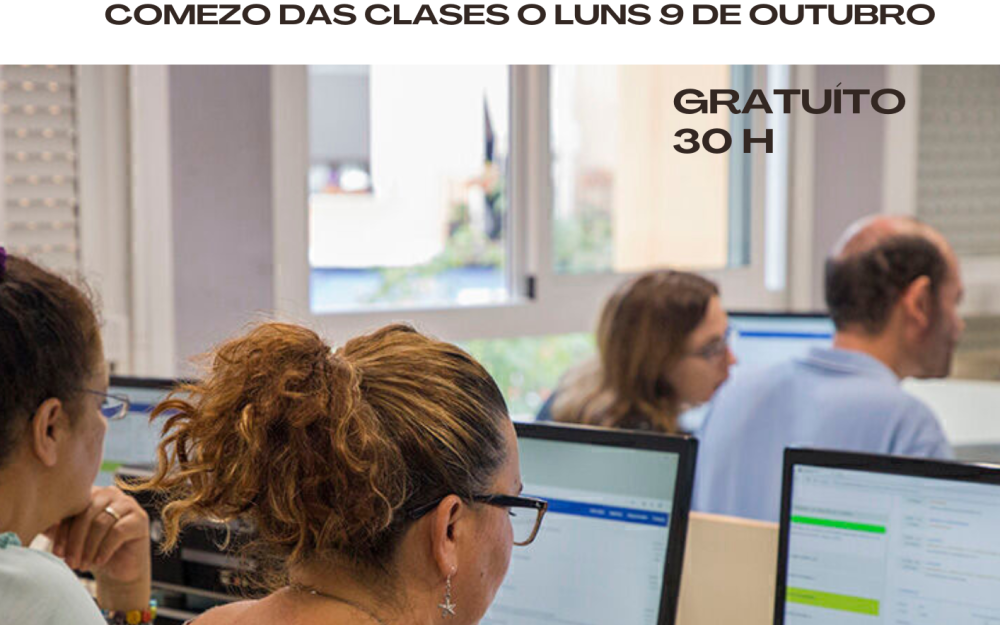 o 9 de outubro comezamos un novo curso de Alfabetización Informatica de Nivel II