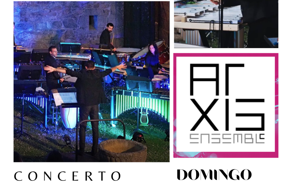 Concerto de Arxis Percussion Groupe o domingo 10 de setembro no Adro do Santuario da Franqueira