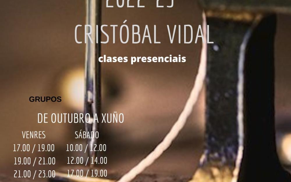 Curso de patronaxe 2022-2023 con Cristóbal Vidal