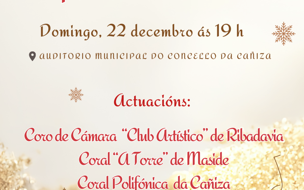 Concerto de Nadal « XXX Aniversario da Coral Polifónica da Cañiza 2024»