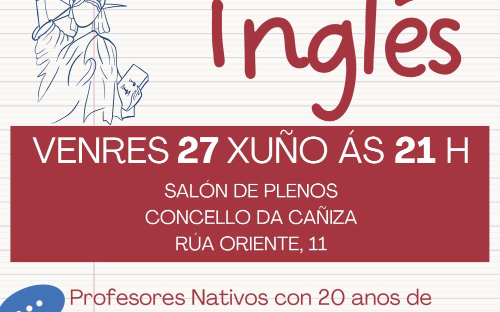 Reunión informativa da Escola de Inglés, o venres 27 de xuño, ás 21h no Salón de Plenos do Concello