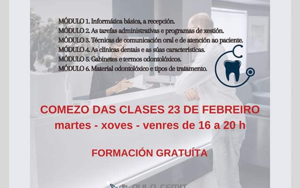 Curso de RECEPCIONISTA DE CLÍNICA DENTAL