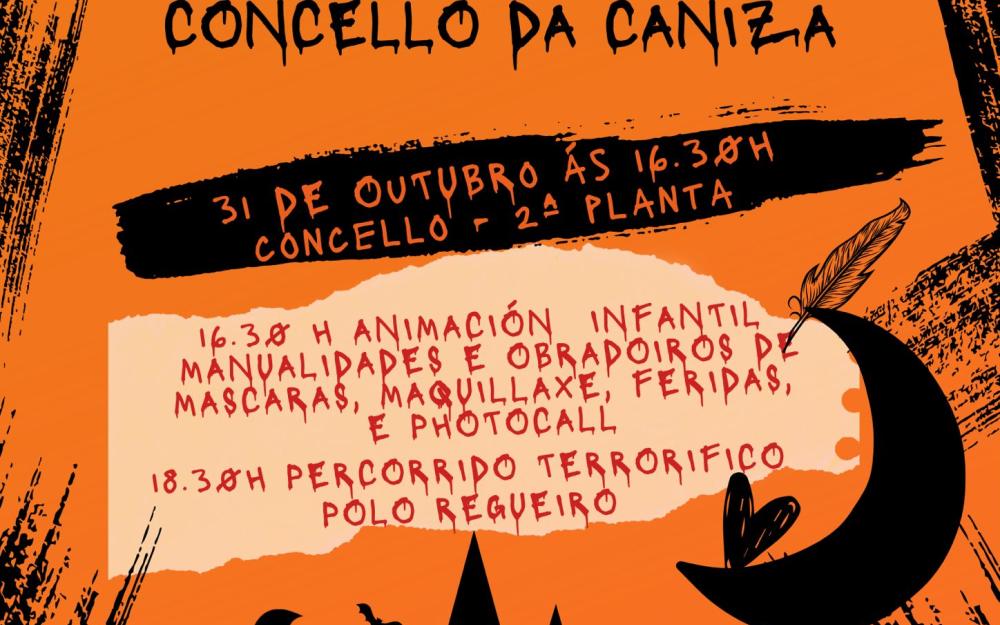 o luns 31 de outubro celebramos o noso particular SAMAIN cunha festa infantil con manualidades e percorrido polo Regueiro