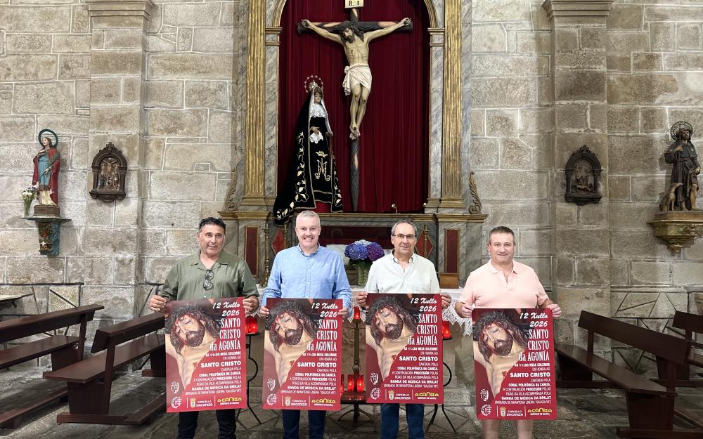 A Caniza presenta os actos litúrxicos da festividade do Santísimo Cristo da Agonía 