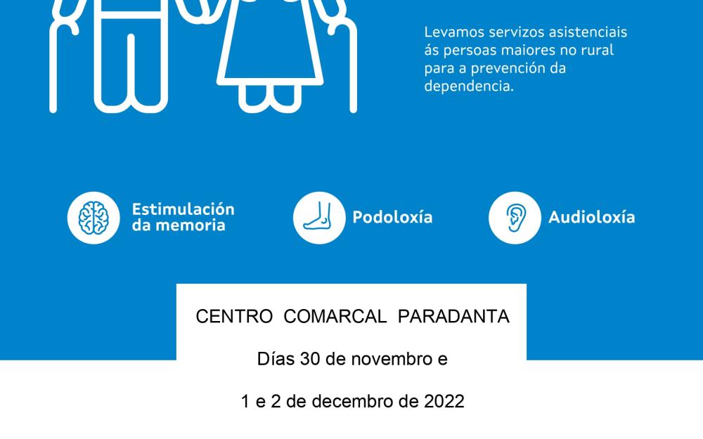 Nova visita do servizo asistencial «coidados porta a porta» os días 30 de novembro e 1 e 2 de decembro de 2022
