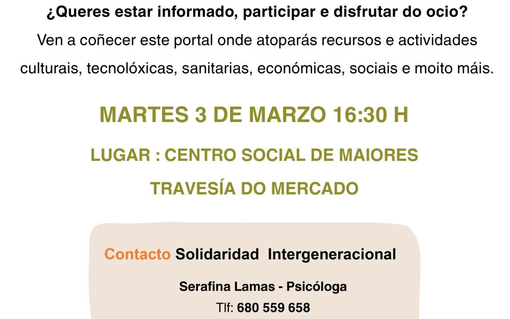 A Cañiza continúa impulsando o envellecemento activo coa xornada “Conexionedades”