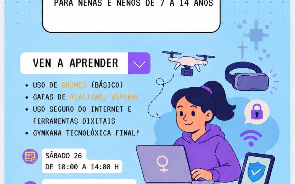Gymkana Tecno para achegar a infancia á tecnoloxía dende a igualdade