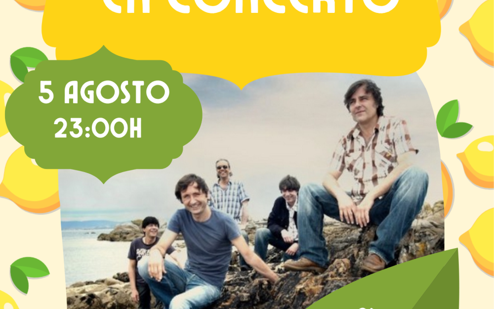 Los LIMONES en concerto. O sábado 5 de agosto ás 23.00h na Praza Maior da Cañiza