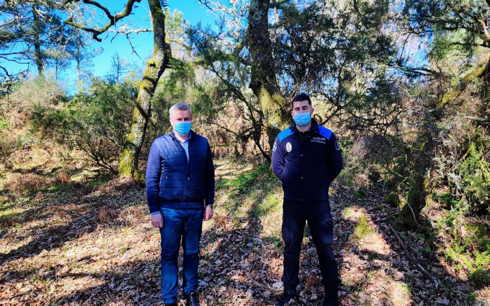 O Alcalde visita os terreos da citania castrexa de A Cidade das Grades