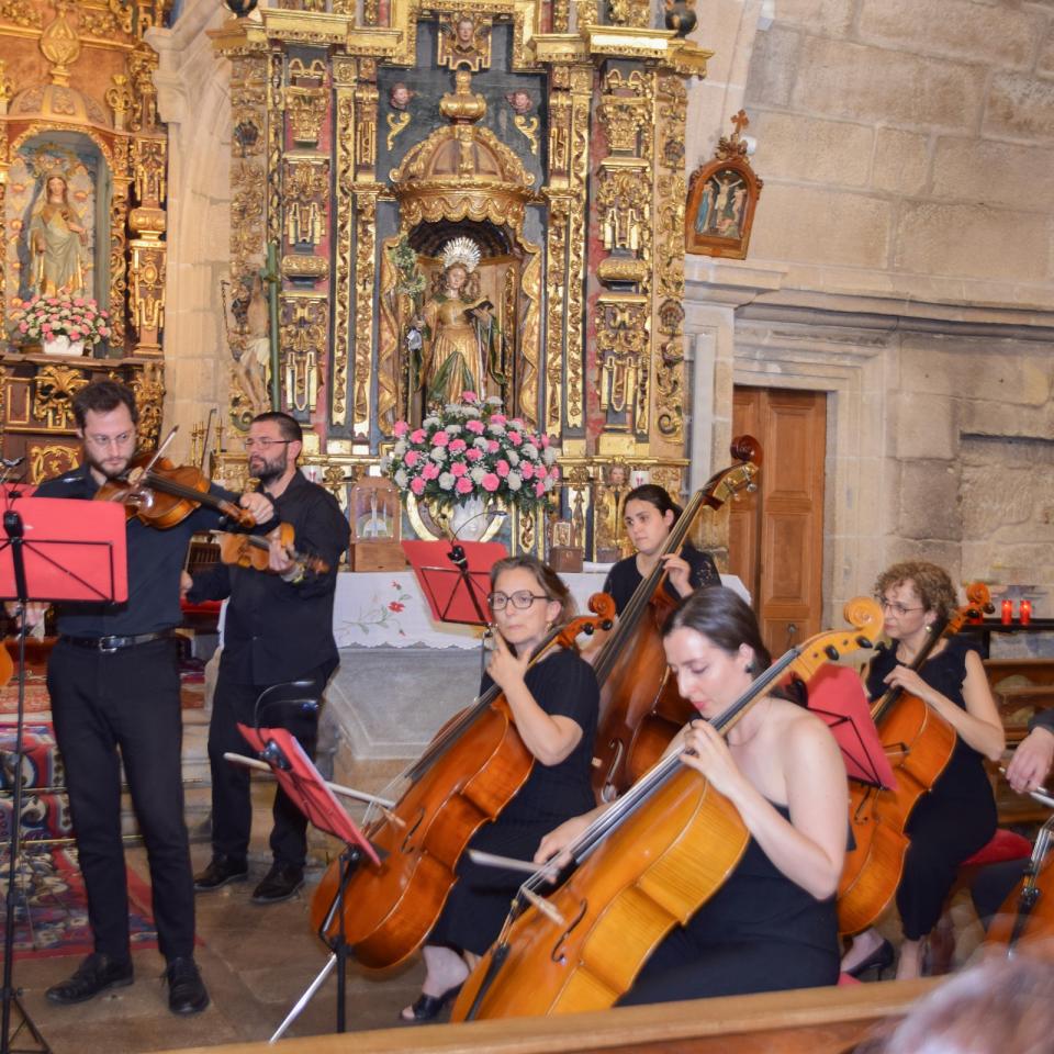 Éxito rotundo en Valeixe co concerto de música clásica celebrado o 21 de xuño a cargo da Orquestra de Cámara Galega, no marco do 40 Aniversario de REDEIA