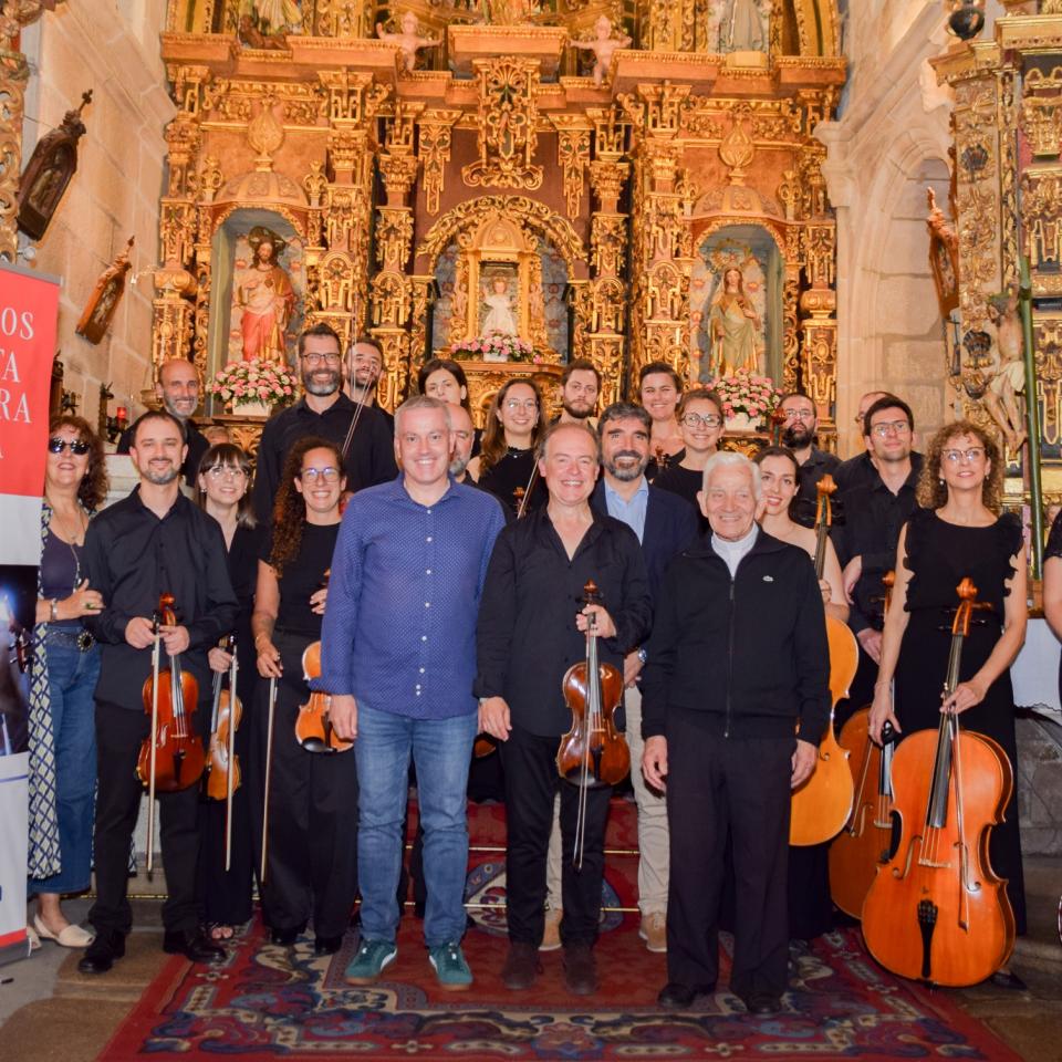 Éxito rotundo en Valeixe co concerto de música clásica celebrado o 21 de xuño a cargo da Orquestra de Cámara Galega, no marco do 40 Aniversario de REDEIA