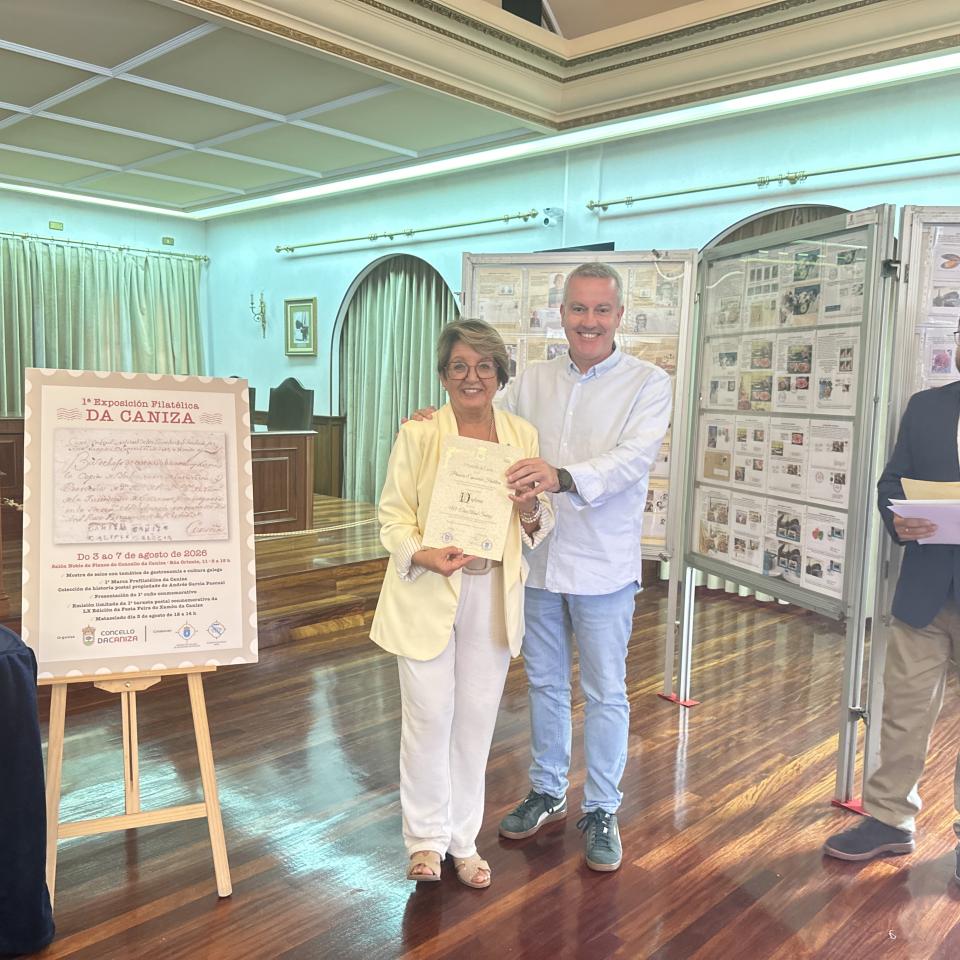 A Caniza acolle a 1ª Exposición Filatélica da súa historia