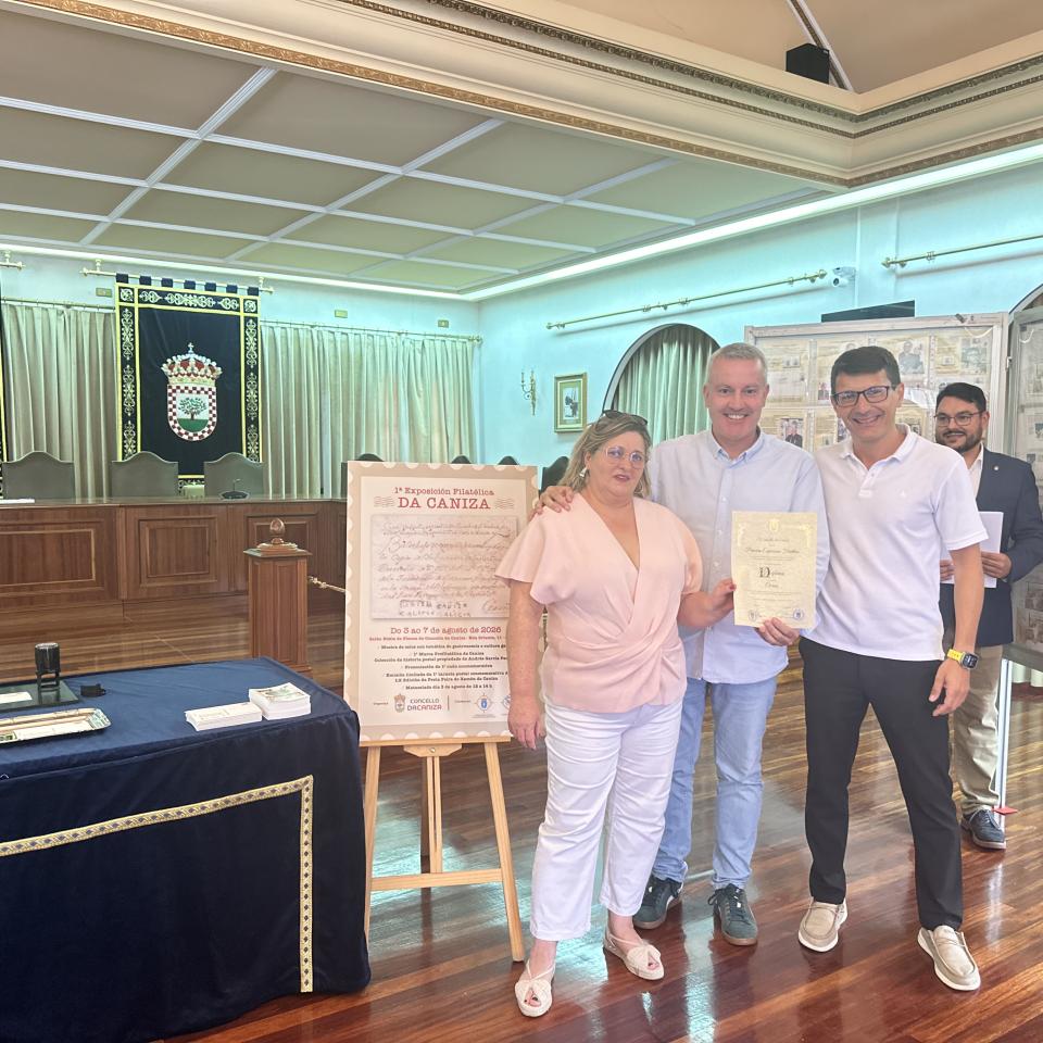 A Caniza acolle a 1ª Exposición Filatélica da súa historia