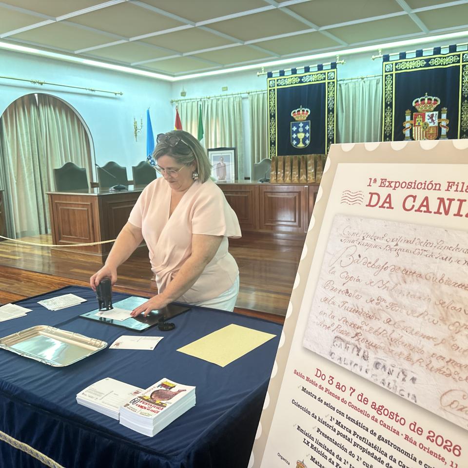 A Caniza acolle a 1ª Exposición Filatélica da súa historia