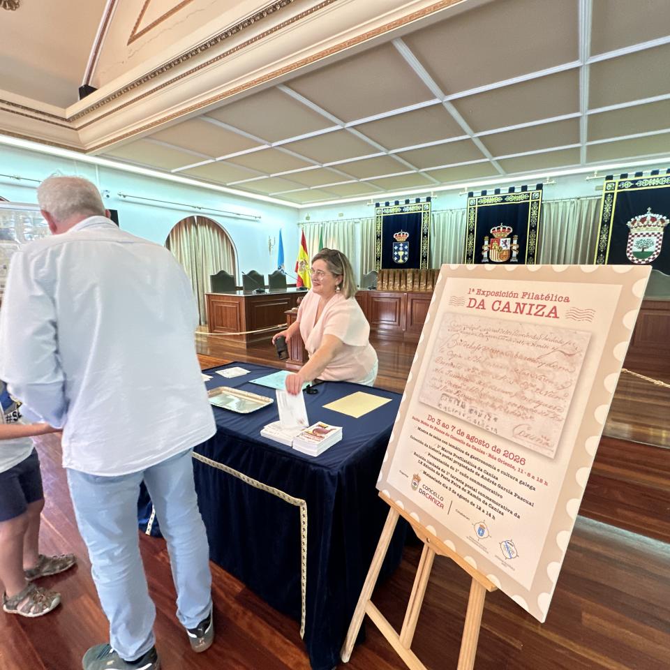 A Caniza acolle a 1ª Exposición Filatélica da súa historia