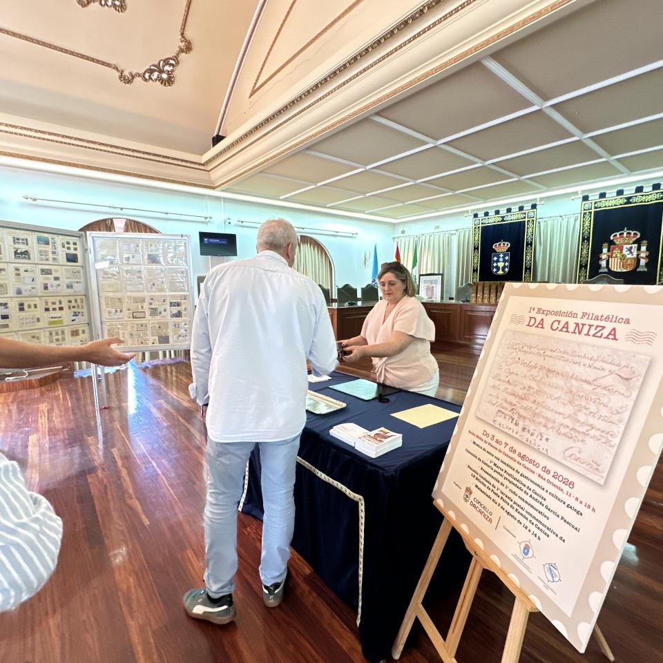 A Caniza acolle a 1ª Exposición Filatélica da súa historia
