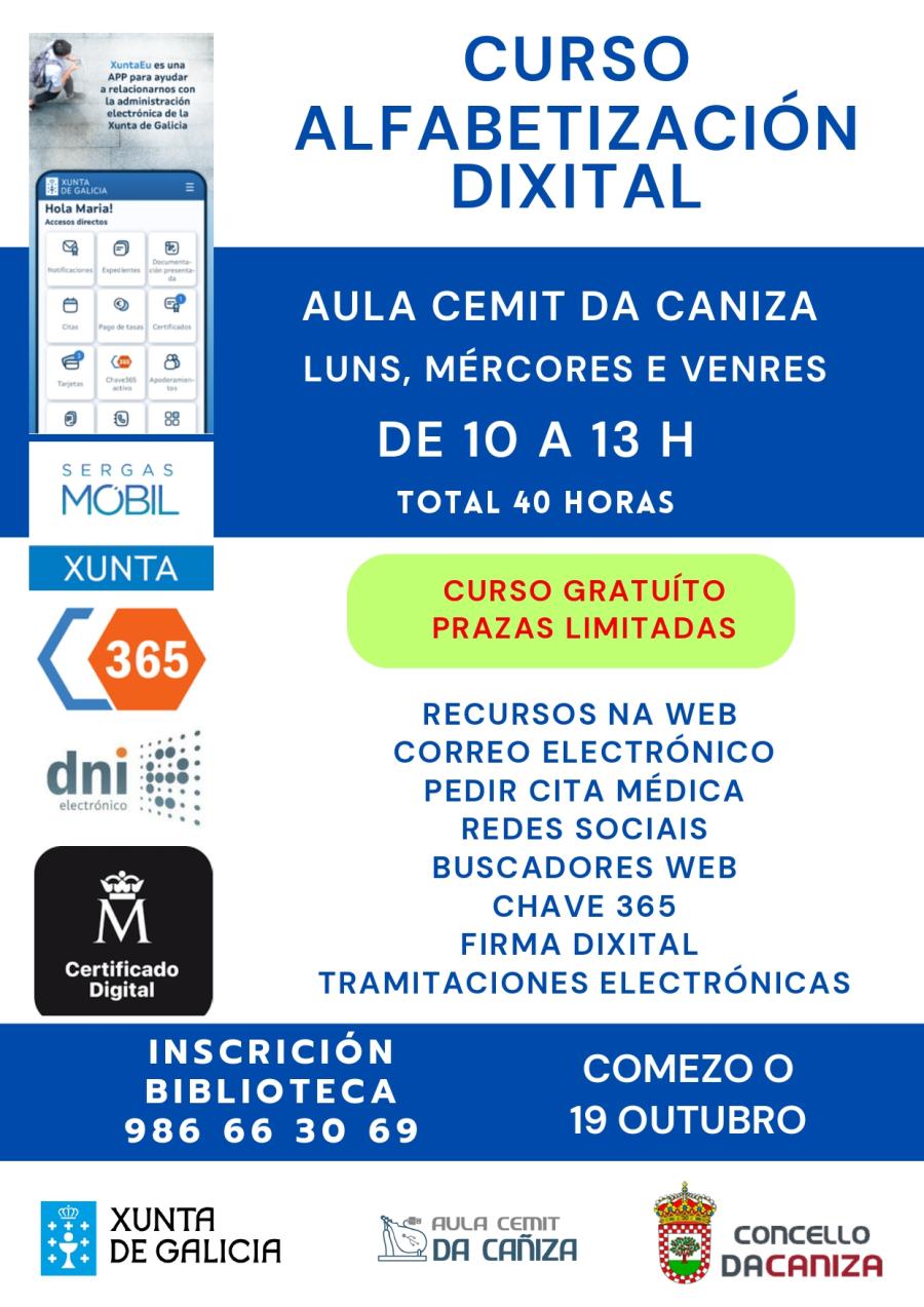 Curso de alfabetización informática / dixital