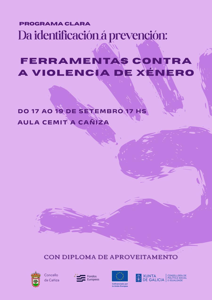 Curso do Programa Clara: Da identificación á prevención: Ferramentas contra a violencia de xénero