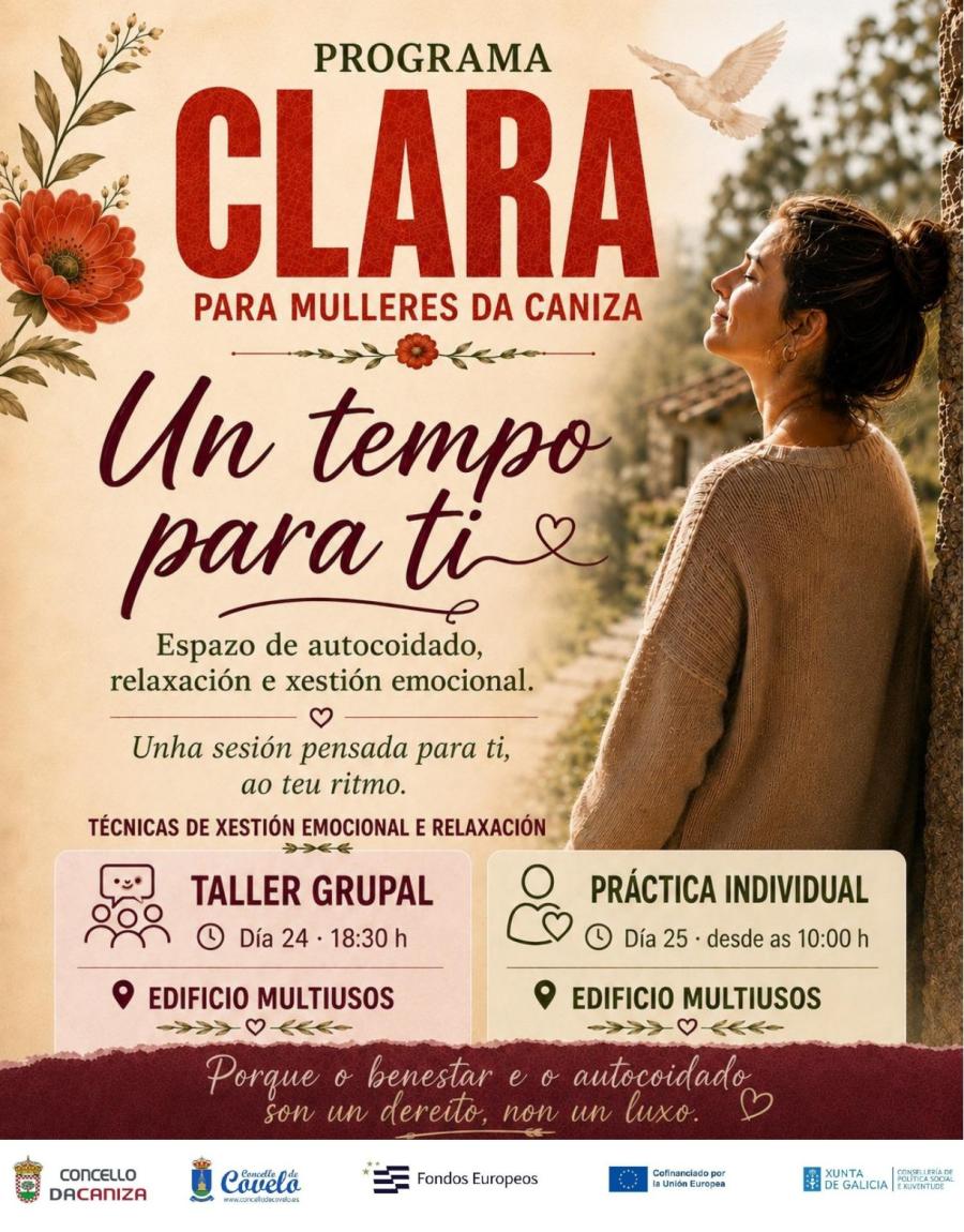 «Un tempo para ti»: unha nova actividade do Programa CLARA en A Caniza