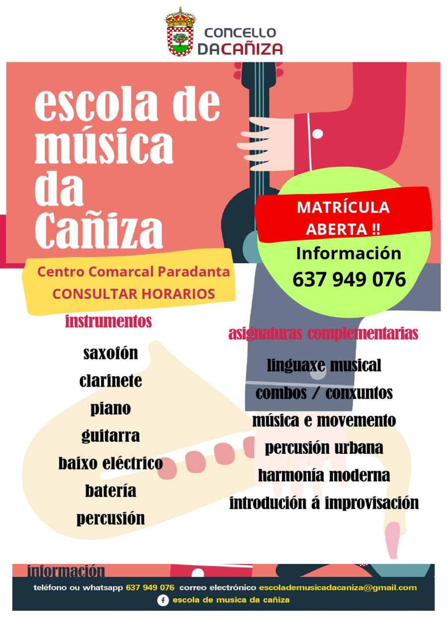 Escola de Música da Cañiza – Curso 2025-2026
