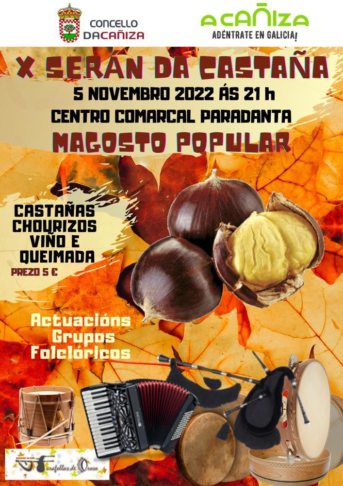 A Cañiza inaugura novembro coa celebración do X Serán da Castaña o vindeiro 5 de novembro