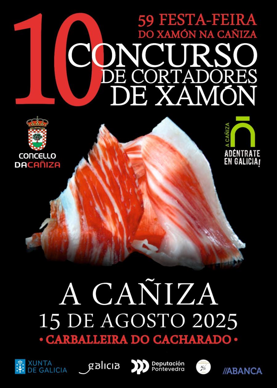  X Concurso de Cortadores de Xamón do 15 de agosto 2025: Bases e formulario de inscrición
