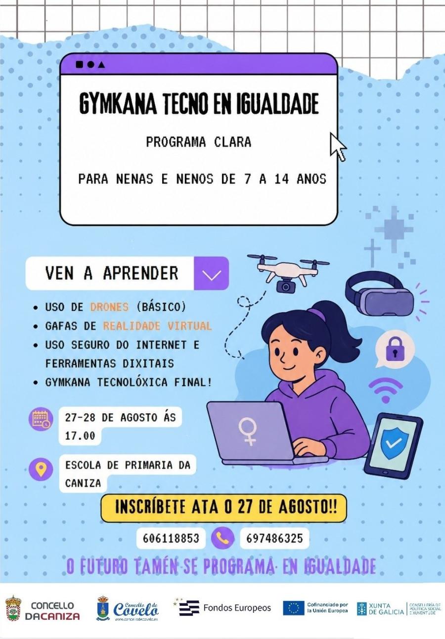 Gymkana Tecno para achegar a infancia á tecnoloxía dende a igualdade