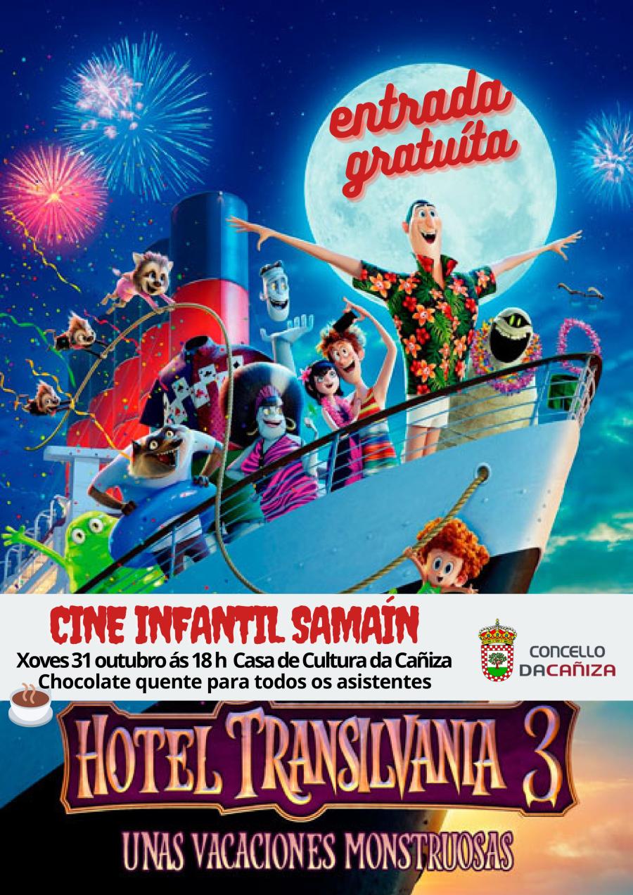 SAMAIN. Cine infantil coa proxección da película «HOTEL TRANSILVANIA 3»