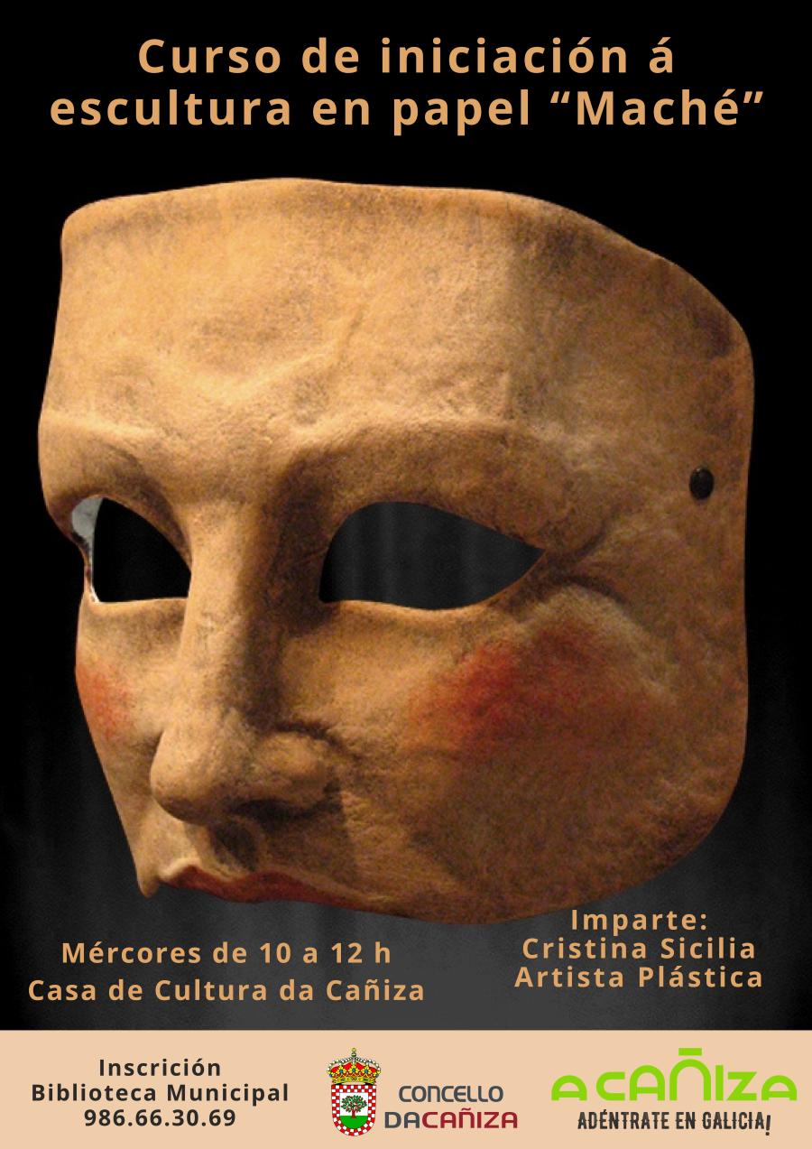 Curso de iniciación á escultura en papel "Maché"
