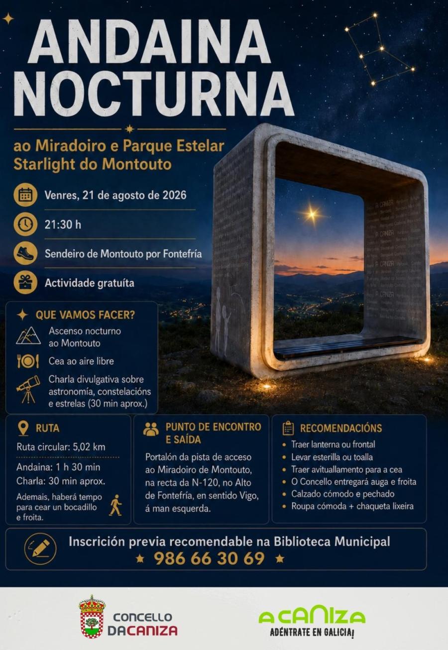 Andaina Nocturna ao Miradoiro e Parque Estelar do Montouto